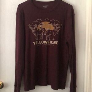 Thermal long sleeve graphic shirt